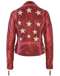 Mauritius - Star Lambskin Leather Jacket Christy - Lyst