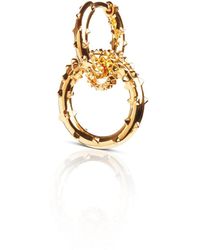 Kasun - Small Double Hoop Earrings – Vermeil - Lyst