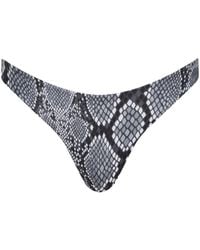 Playaluxe - Santorini Seamless Cheeky Bikini Bottom Snake - Lyst