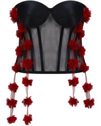 Belle -et-BonBon - New Fifi Dark Cherry Valentines Petal Corset - Lyst