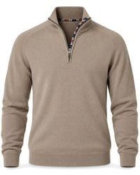 Koy Clothing - Neutrals Stone Quarter Zip - Lyst