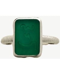 Claire Hill Designs - Know Your Worth Chalcedony Ring - Lyst