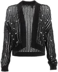 Saachi - Coastal Shell Sequin Cardigan - Lyst