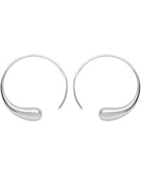Lucy Quartermaine - Solid Sterling Large Luna Hoop Earrings - Lyst