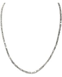 Rahul's Jewels - 16"-18" Adjustable Length Genuine Light Diamond Cube Necklace - Lyst