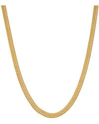 Crystals and Co - Thick Herringbone Necklace - Lyst
