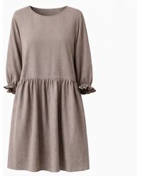 Nola - Neutrals Tessa Dress Taupe - Lyst