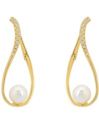 LÁTELITA London - Eternal Embrace Pearl Earrings Gold - Lyst