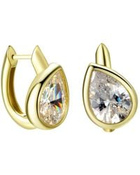 Onewildone - So Easy Tilted Pear Hoop Earrings - Lyst