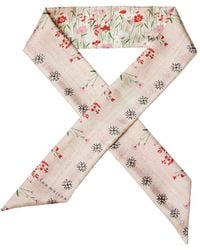 Ana Maison - Quiet Blooms Twilly Scarf - Lyst