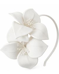 Yeva Sebastia - Crepe Flower Bridal Headband - Lyst