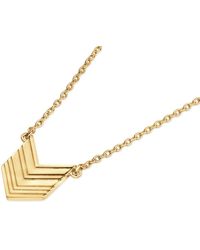 Lucy Quartermaine - Art Deco Arrow Pendant - Lyst