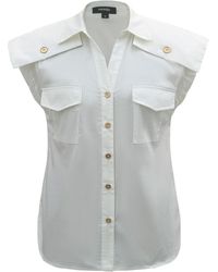 Smart and Joy - Sleeveless Shirt With Shoulder Flaps - Lyst