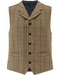 Guards London - Sherwood Tweed Wool Waistcoat - Lyst