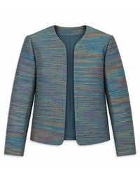 Stovaria - Peacock Cotton Denim Statement Jacket - Lyst