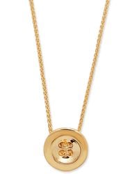 Lucy Quartermaine - Vermeil Button Pendant - Lyst