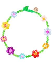 Tillie Beads - Handmade Floral Beaded Necklace – Vibrant Garden-Inspired Statement Piece - Lyst