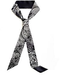 Jessie Zhao New York - Silk Skinny Scarf Of Garden - Lyst