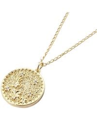 Harfi - Dainty Cherry Blossom Flower Plated Charm Necklace - Lyst