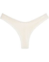 Montce - Bone Crochet Lulu Zig Zag Stitch Bikini Bottom - Lyst