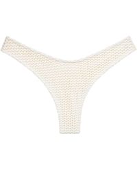 Montce - Bone Crochet Lulu Zig Zag Stitch Bikini Bottom - Lyst