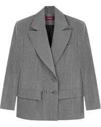 Mandragora - Double Breasted Striped Blazer Gante - Lyst