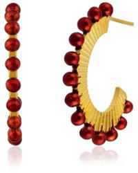 Milou Jewelry - Oval Hoop Earrings - Lyst
