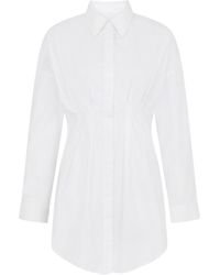 Sour Figs - Oversized Button-Front Mini Shirt Dress - Lyst