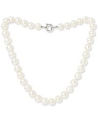 Pearls of the Orient Online - Gratia Large Cultured Freshwater Pearl Necklace With Sterling Spring Clasp - Lyst