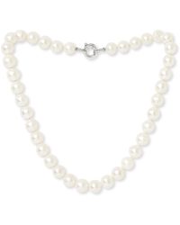 Pearls of the Orient Online - Gratia Large Cultured Freshwater Pearl Necklace With Sterling Spring Clasp - Lyst