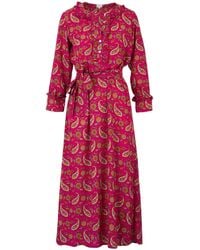 At Last - Meg Midi Dress - Lyst