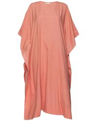 Heritagemoda - Neutrals Handwoven Cotton Kaftan Dress - Lyst
