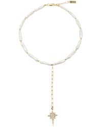 The Bulums - The Hudson Signature North Star Natural Freshwater Pearl Lariat Necklace - Lyst
