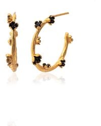 Milou Jewelry - Small Flower Hoop Earrings - Lyst