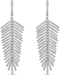 SALLY SKOUFIS - Freedom Petite Earrings With Made Cz Diamond Stimulant - Lyst