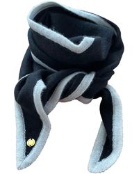 tirillm - Ayla Small Neck Scarf In Soft Pure Cashmere, With Off White Trimming - Lyst