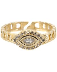 Ebru Jewelry - Sparkly Evil Eye Ring - Lyst