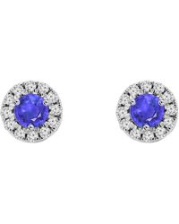 Augustine Jewels - Birthstone Halo Earrings - Lyst