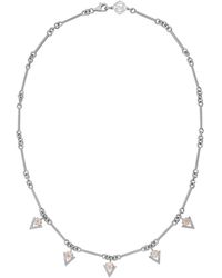 Zoe & Morgan - Hyacinth Necklace Silver Rose Quartz - Lyst