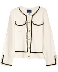 Tantra Spain Sl - Knitted Jacket With Front Pockets - Lyst