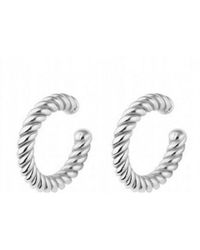 Spero London - Twisted Sterling Ear Cuff No Piercing - Lyst