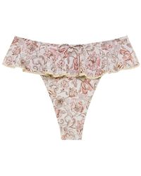 Montce - Venecia Floral Tamarindo Ruffle Bikini Bottom - Lyst