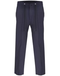 DAVID WEJ - Ashford Plain Loose Fit Drawstrings Trouser – - Lyst