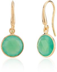 Auree - Antibes Chrysoprase & Gold Vermeil Earrings - Lyst