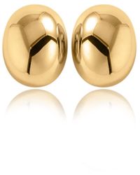 VIEA - Leigh Wide Dome Earrings - Lyst