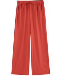 Supesu - Rosa Satin Pants, Wide Leg - Lyst