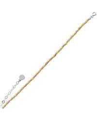 Spero London - Beaded Three Rose Sterling Handmade Bracelet - Lyst