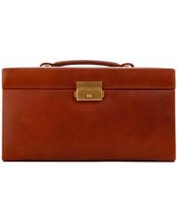 Time Resistance - Cognac Leather Jewelry Box For - Lyst