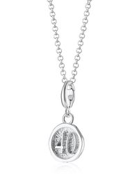 Lily Charmed - Sterling Fortieth Birthday Charm Necklace - Lyst