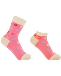Peper Harow - Made in England - Peace Luxury Crew & Trainer Socks Bundle - Lyst